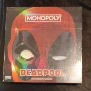 Hasbro Monopoly Deadpool Edition with Red and Black Design
